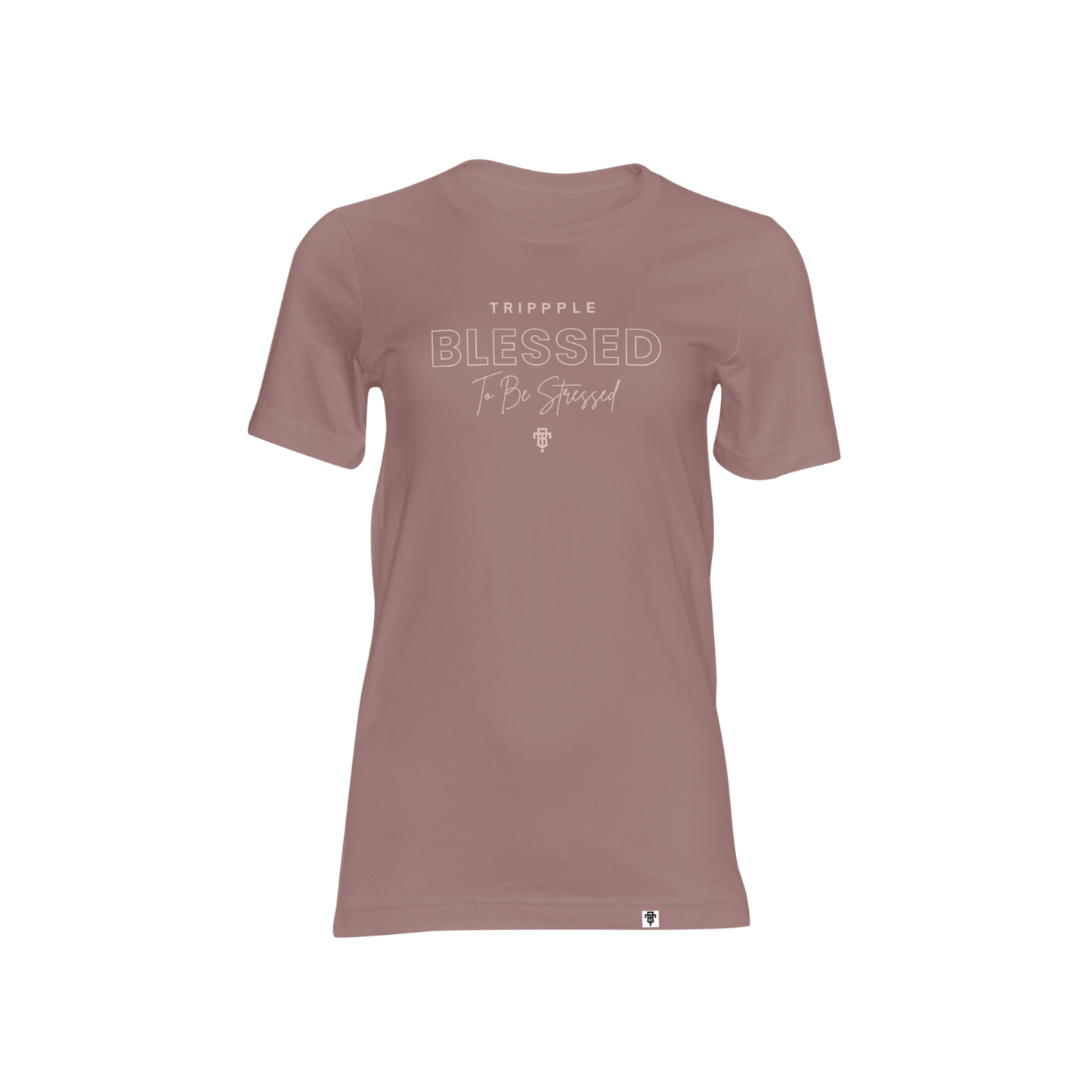 To be stressed tee (mauve)