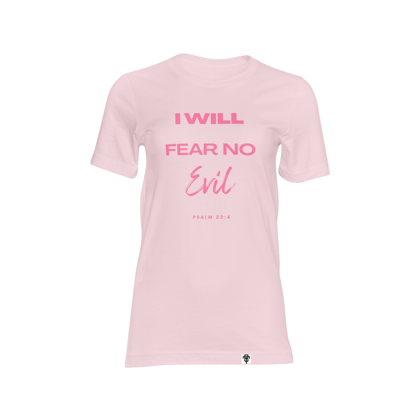 Fear No Evil tee (pink)