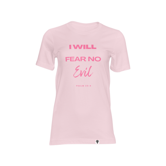 Fear No Evil tee (pink)