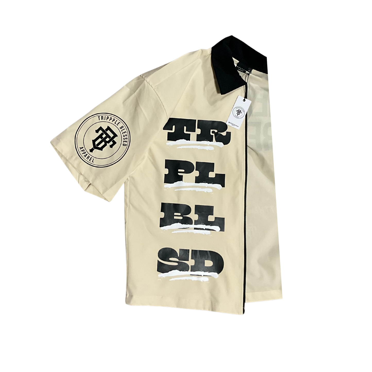 Trippple Blessed Zip Up (Cream)