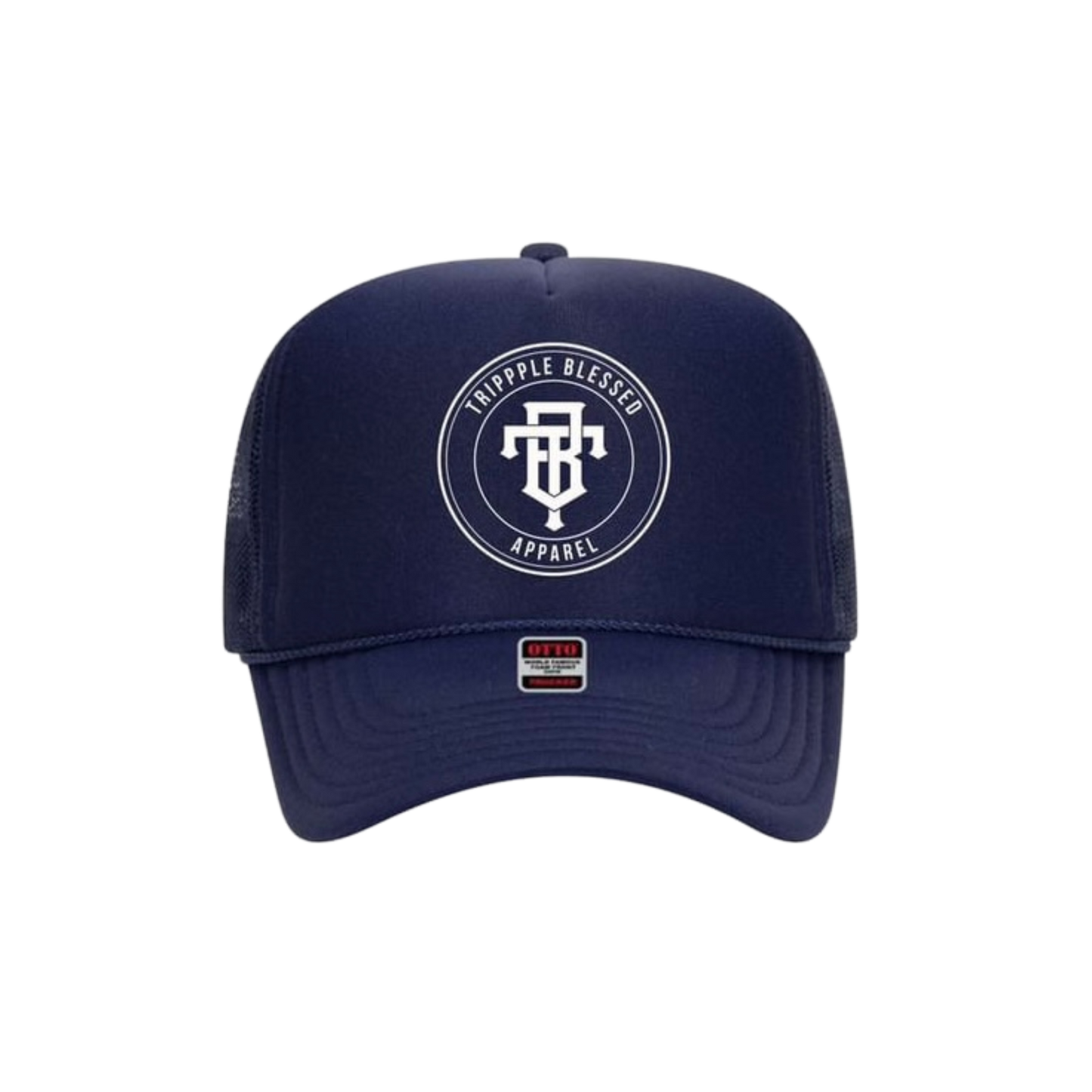 Classic logo trucker (navy)