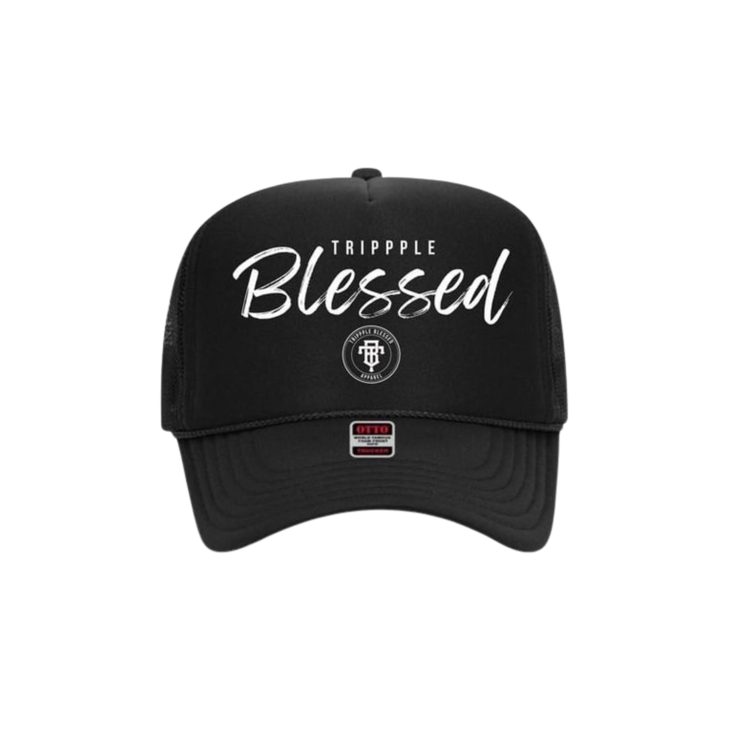 Trippple Blessed Trucker (Black)