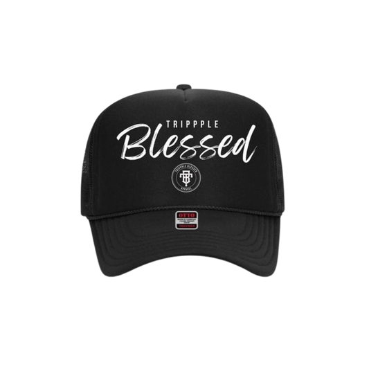 Trippple Blessed Trucker (Black)