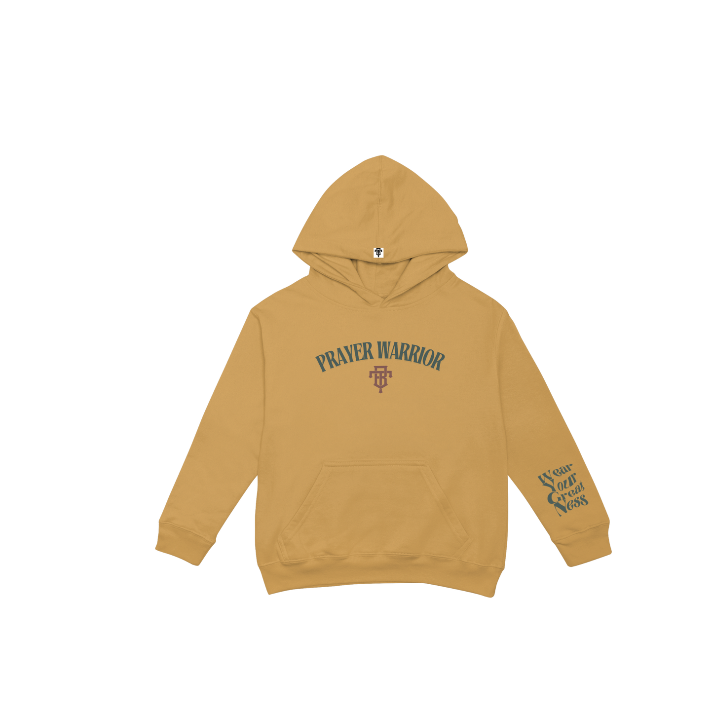 Prayer Warrior hoodie (mustard)