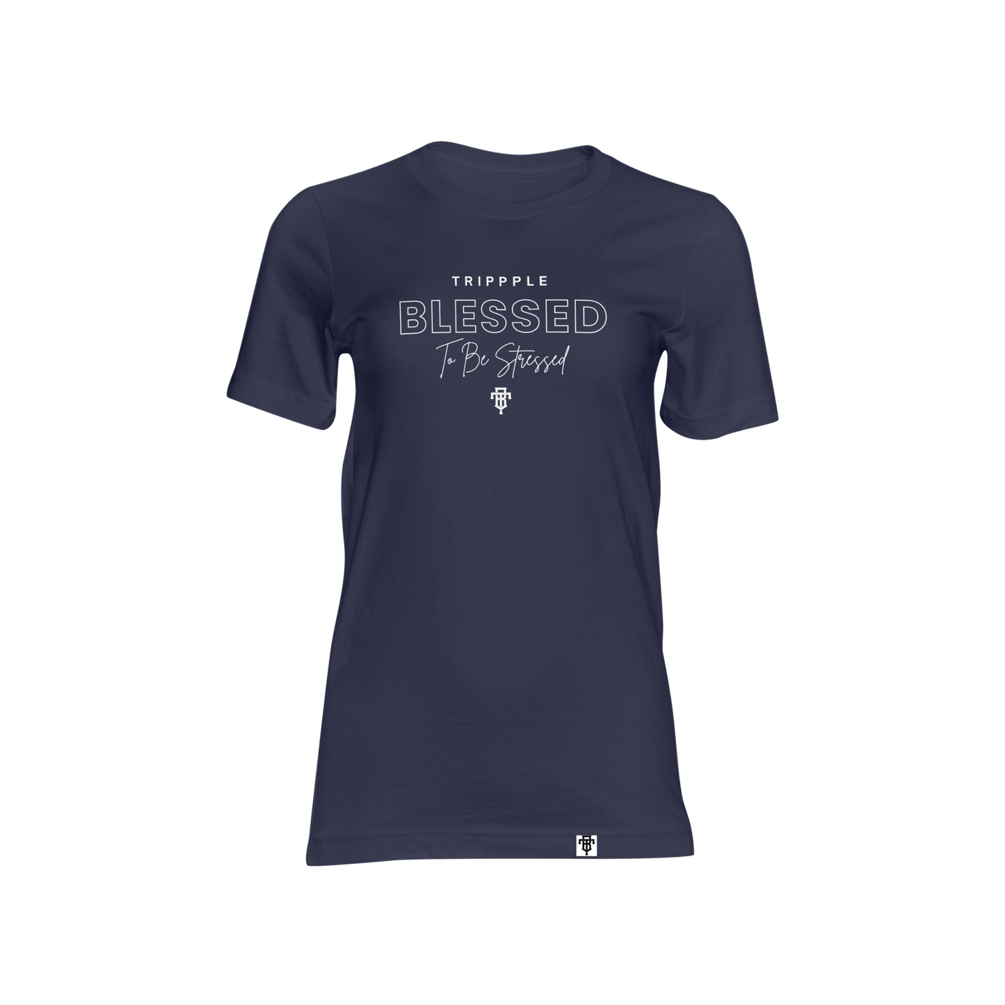 To Be Stressed tee (navy)